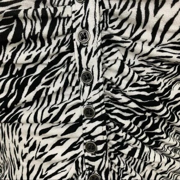 Free People Coco Racerback Tank Zebra Print - Size Large - Picture 6 of 8